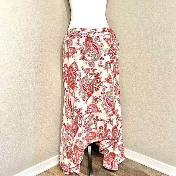 Curations High-Low Skirt Blush Paisley - Picture 3 of 8
